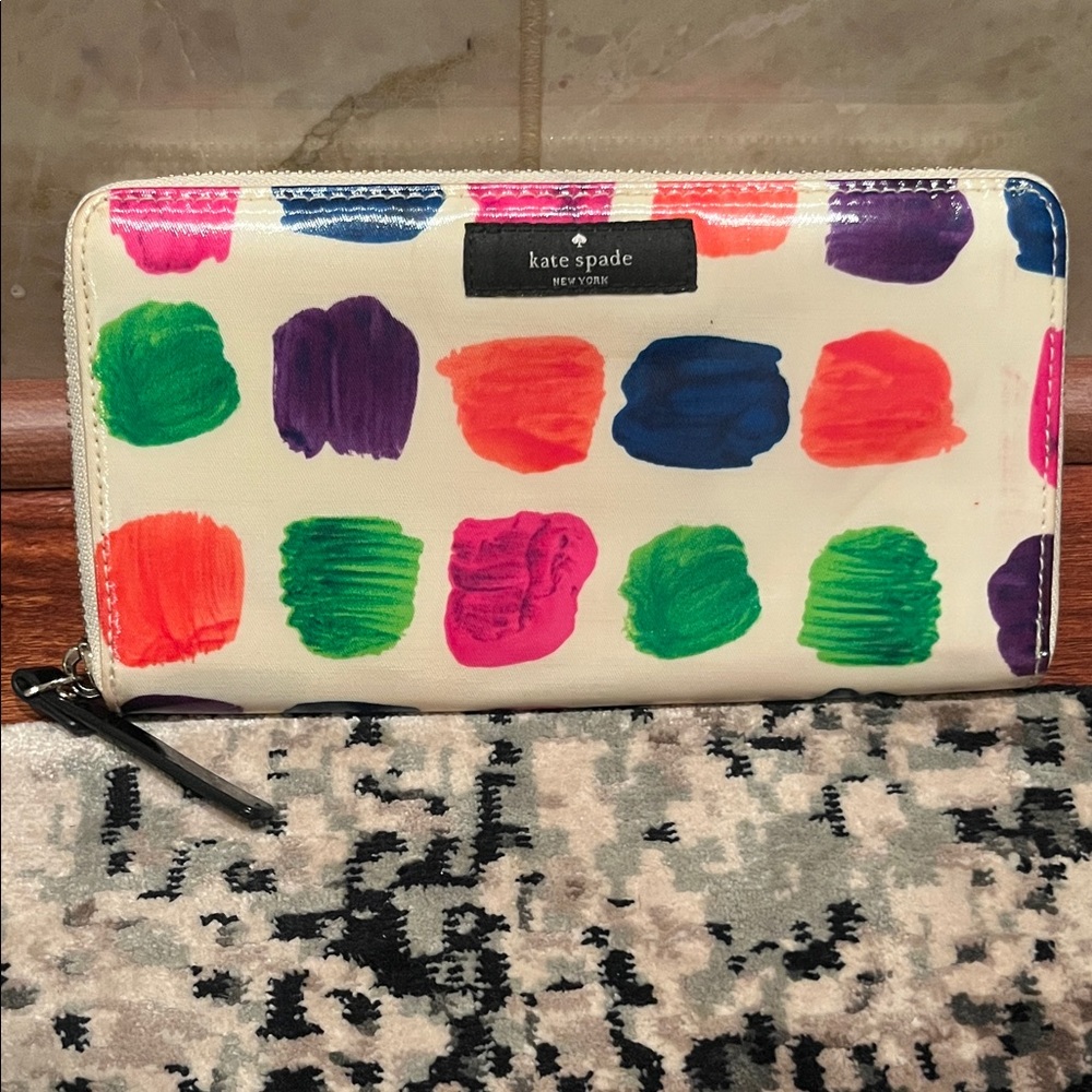 Kate Spade Multicolor Brushstroke Wallet